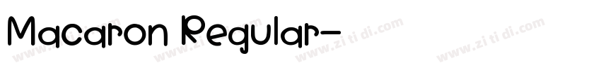 Macaron Regular字体转换